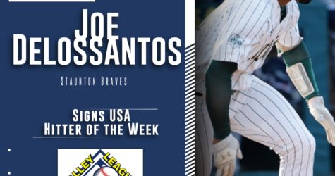 Delossantos Named USA Signs Hitter of the Week