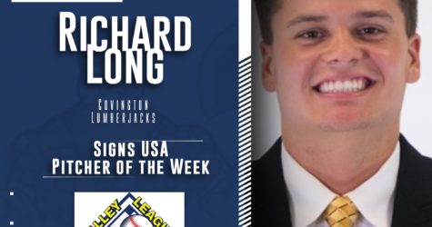 Long Named USA Signs Pitcher of the Week