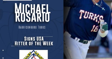 Rosario Named USA Signs Hitter of the Week