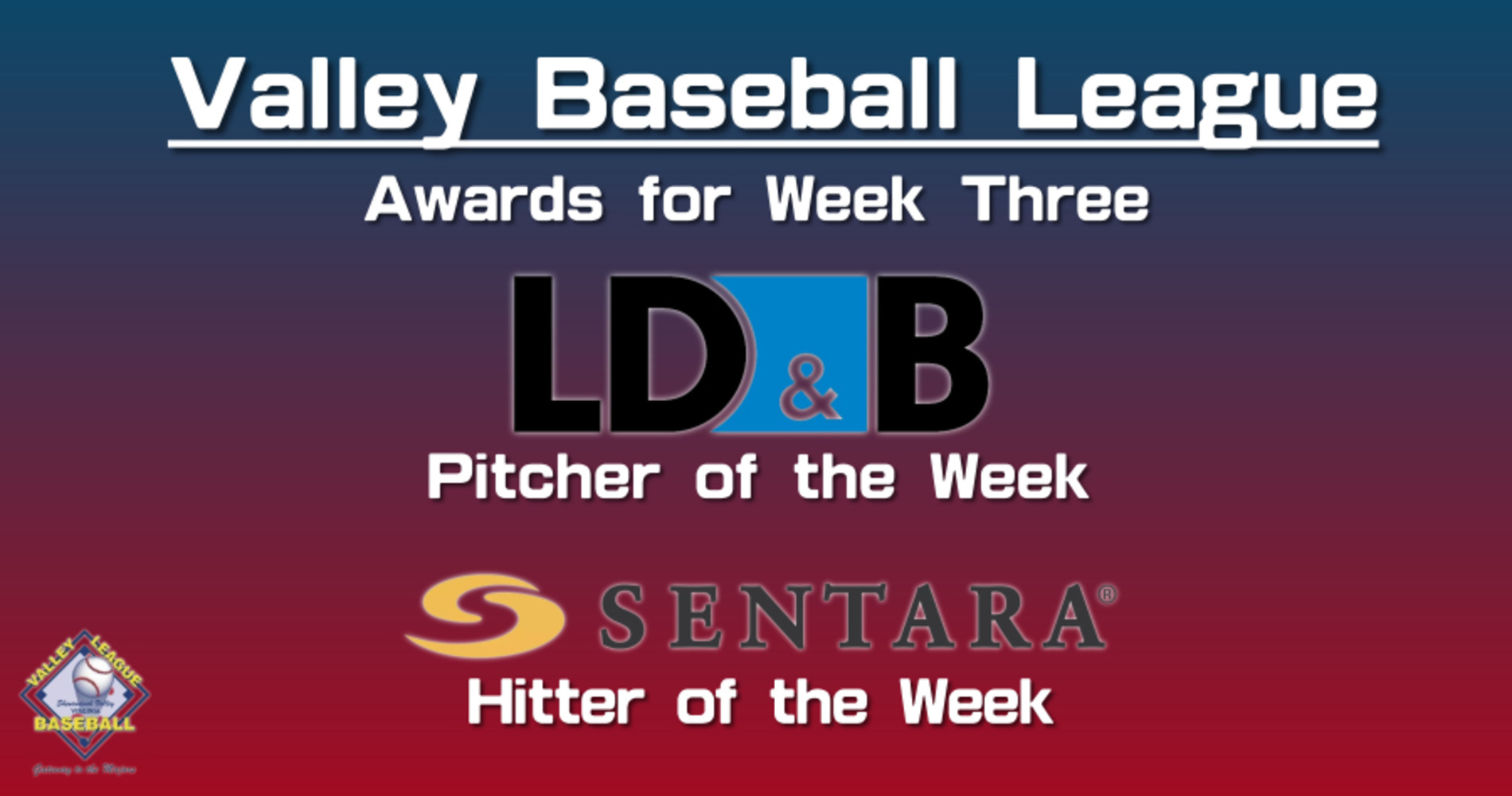 Week 3 Players of the Week Valley League Baseball