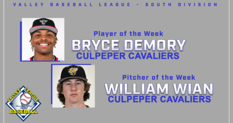 Culpeper Sweeps Weekly Honors In South Division