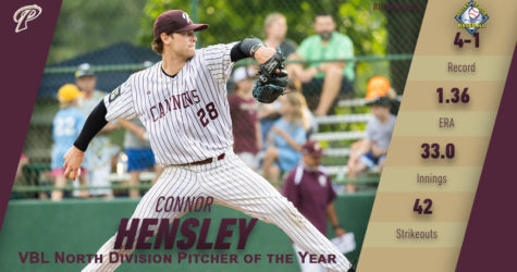 Cannons’ Hensley Named North Division Pitcher of the Year