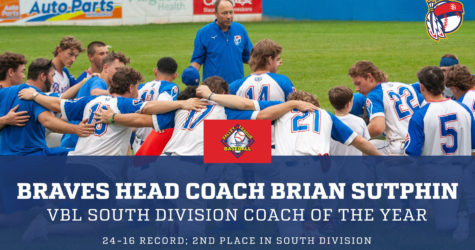 Braves’ Sutphin Named South Division Coach of the Year